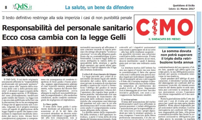 CIMO & QDS DEL 11 MARZO 2017 - www.cimosicilia.org