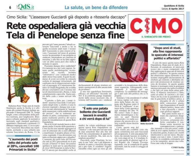 CIMO & QDS 8 APRILE 2017 - www.cimosicilia.org