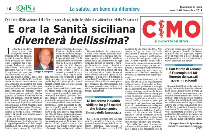 CIMO & QDS 10 NOVEMBRE 2017 - www.cimosicilia.org