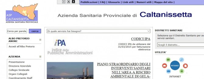 SITO WEB ASP CALTANISETTA - www.cimosicilia.org