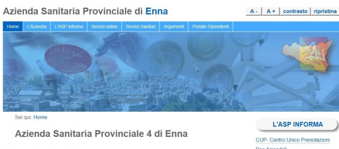 SITO WEB ASP DI ENNA - www.cimosicilia.org