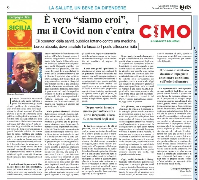 CIMO & QdS del 31 dicembre 2020 - www.cimosicilia.org