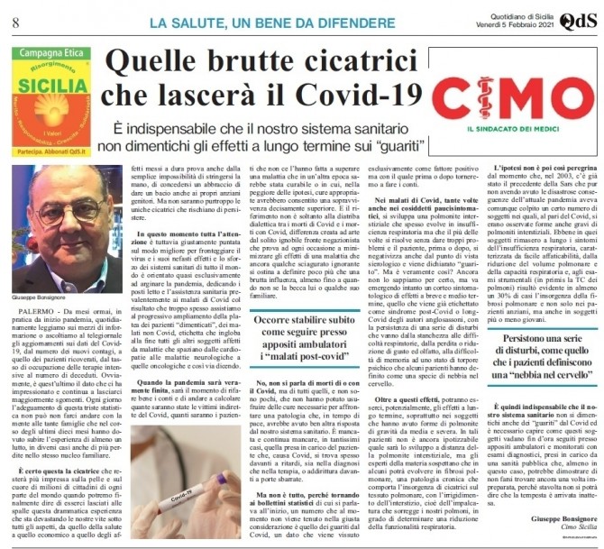 CIMO & QDS DEL 5 FEBBRAIO 2021 - www.cimosicilia.org