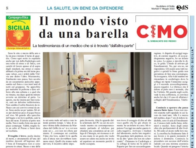 CIMO & QDS DEL 17 MAGGIO 2022 - www.cimosicilia.org